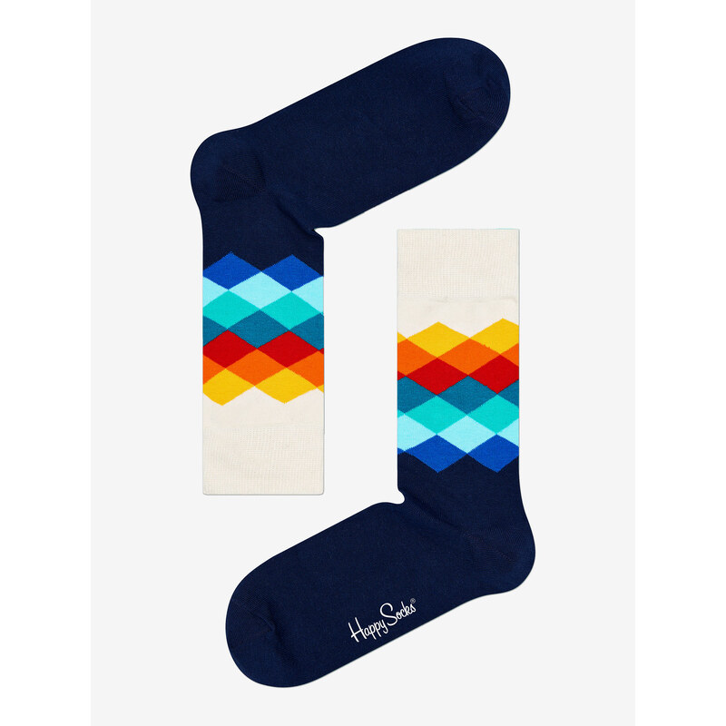 Ponožky Happy Socks Faded Diamond Sock 41-46