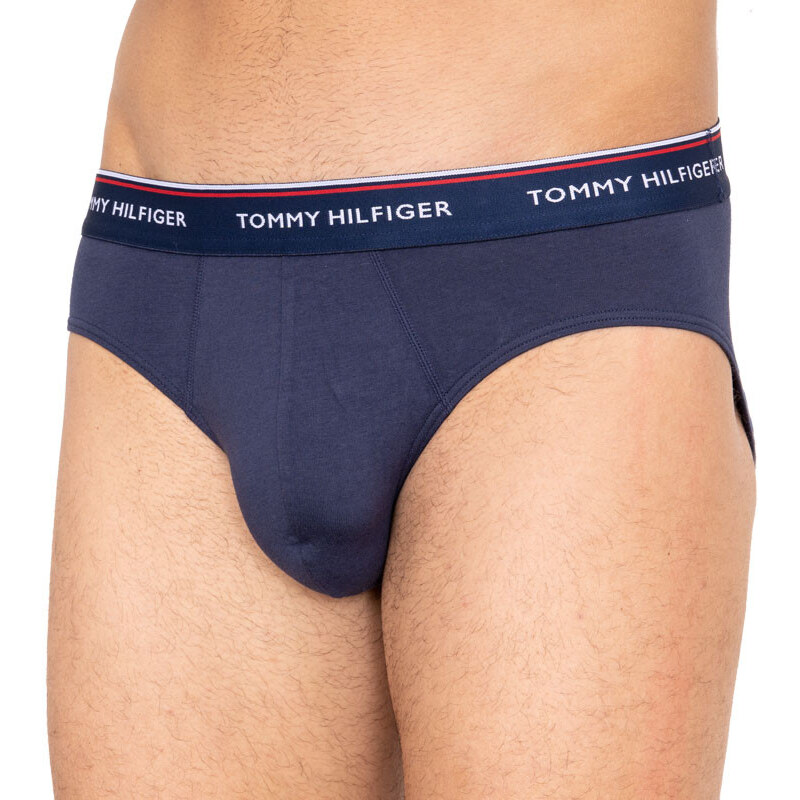 3PACK pánské slipy Tommy Hilfiger tmavě modré