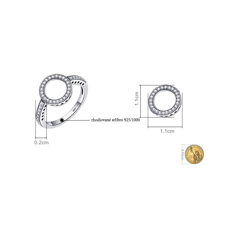 P&J Jewellery Stříbrný prsten Silné pouto SRP18