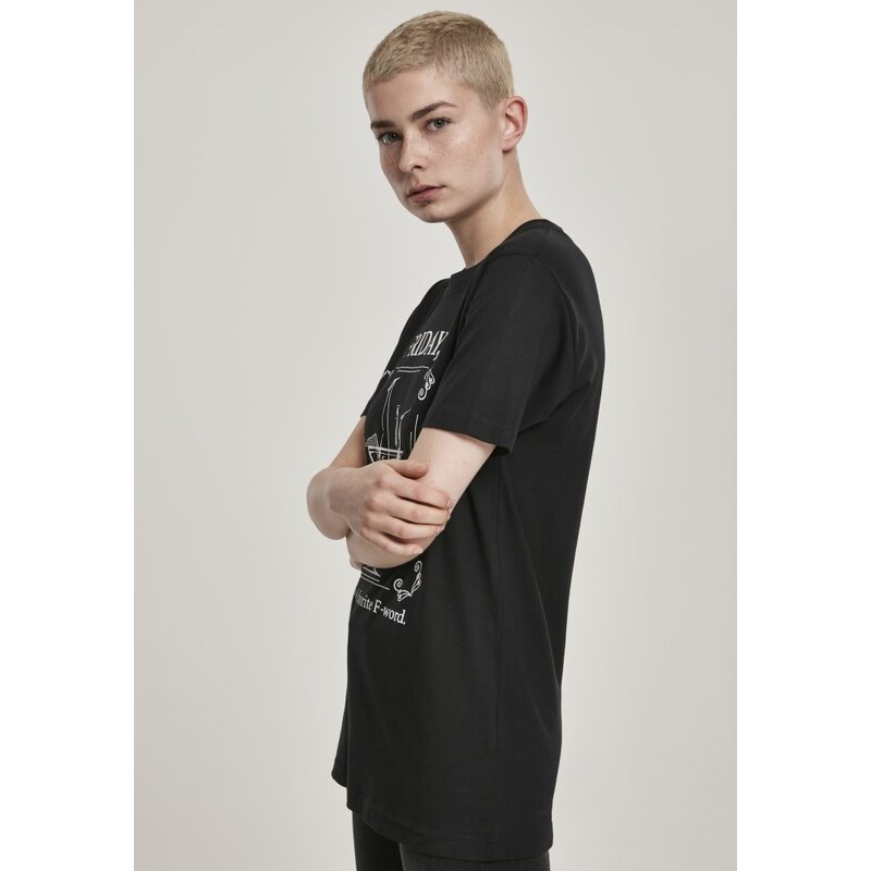 Tričko Urban Classics Ladies F-Word Tee - black