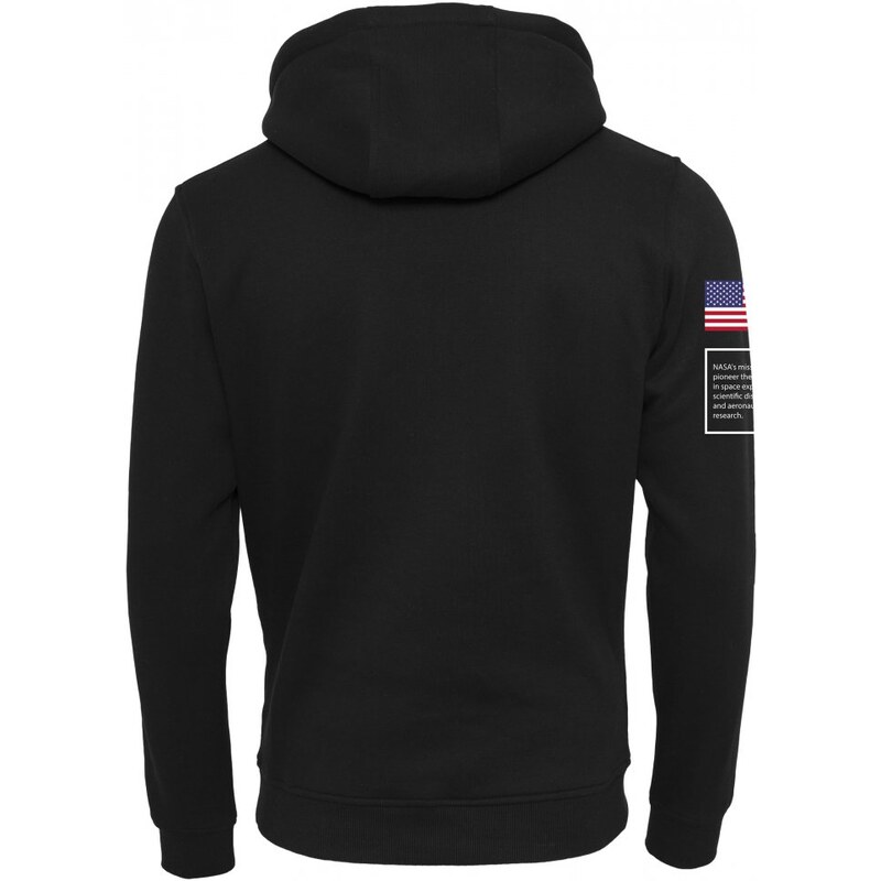 URBAN CLASSICS Mikina NASA Insignia Flag Hoody