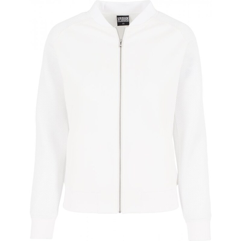 URBAN CLASSICS Ladies Scuba Raglan Mesh Jacket - offwhite