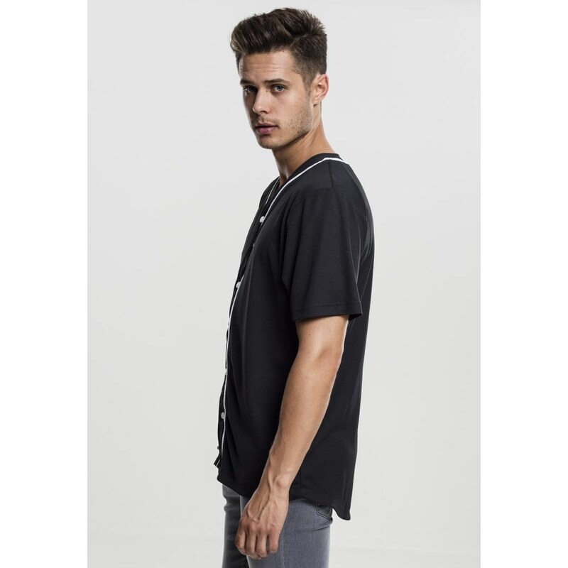 Tričko Urban Classics Baseball Mesh Jersey - blk/wht