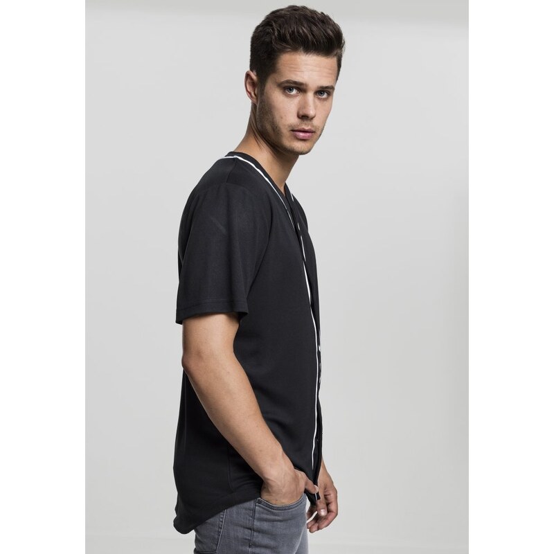 Tričko Urban Classics Baseball Mesh Jersey - blk/wht