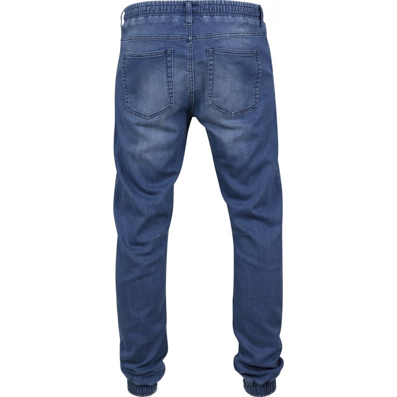 URBAN CLASSICS Jeansy Knitted Denim Jogpants - blue washed