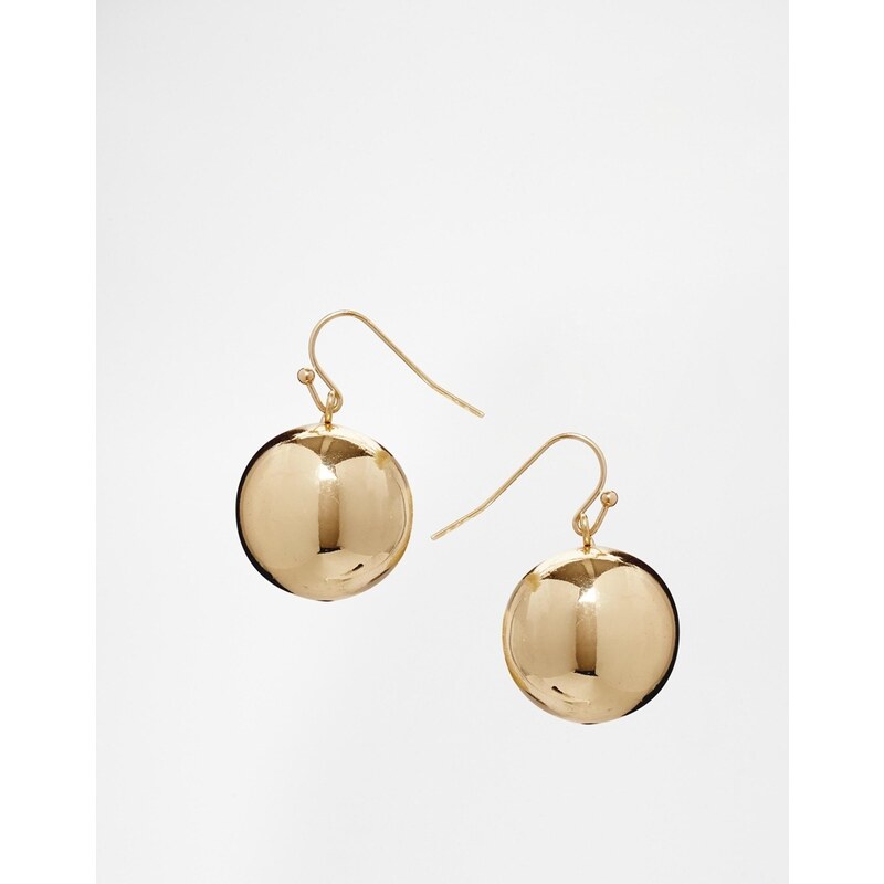ASOS Metal Ball Earrings - Gold