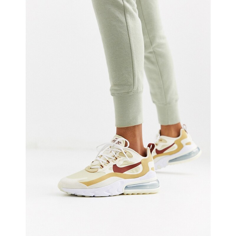 Nike beige Air Max 270 React trainers Cream GLAMI.cz