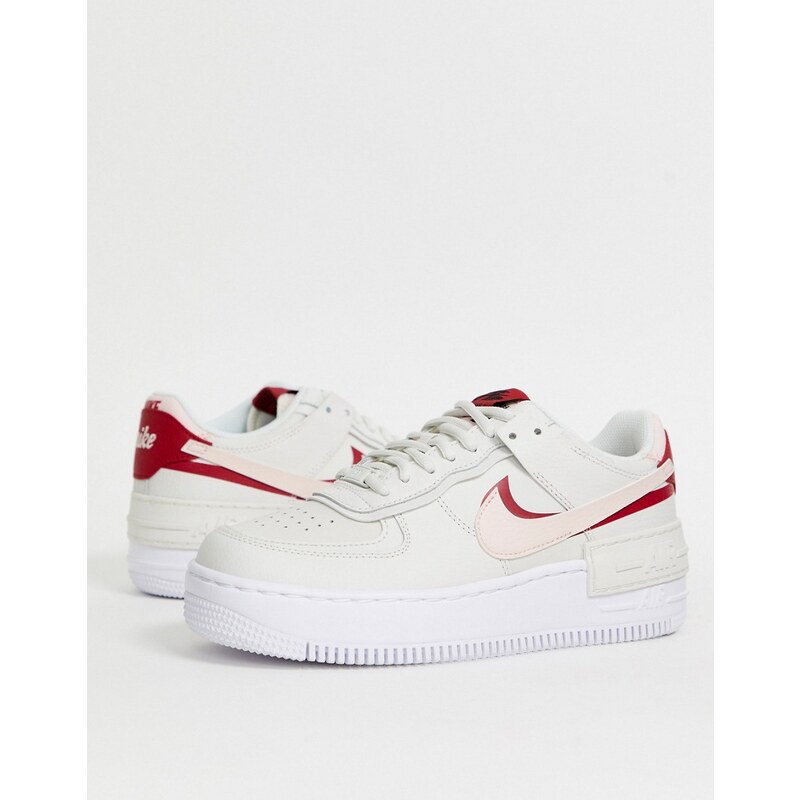 Nike Air Force 1 Shadow trainers in off white and pink GLAMI.cz