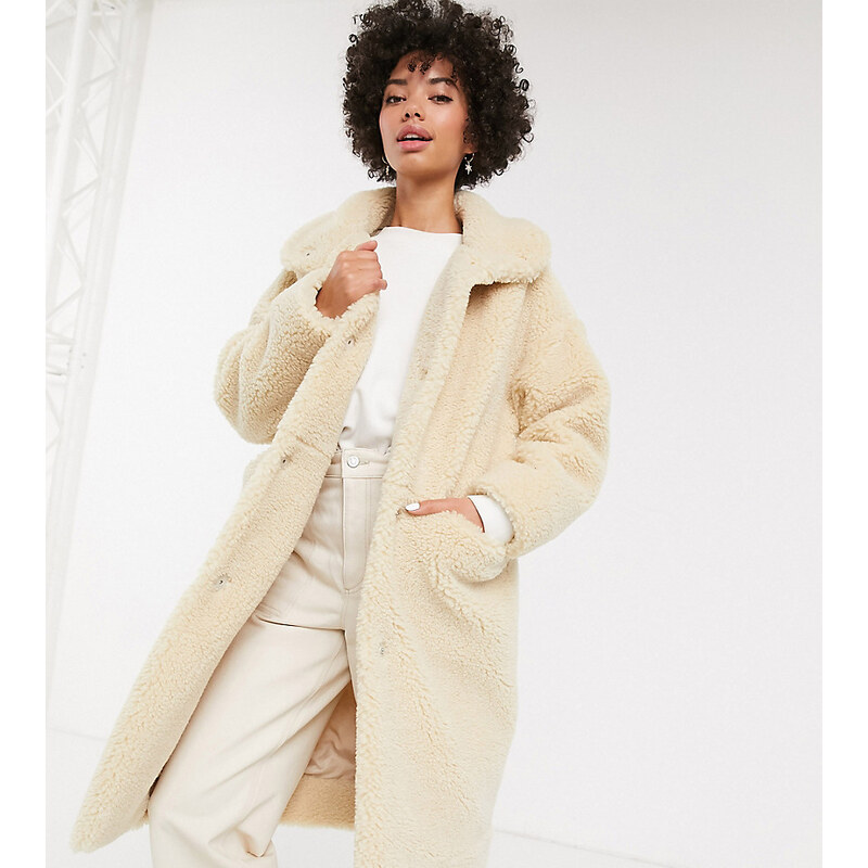 Monki teddy coat best sale