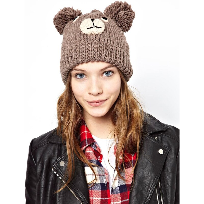 Pull&Bear Knitted Bear Hat