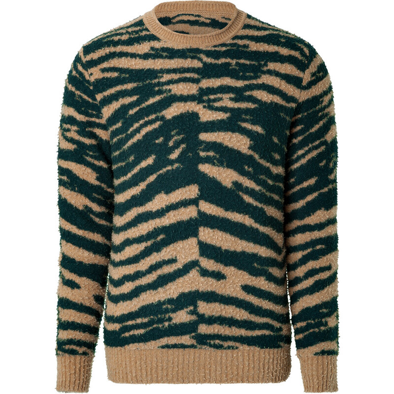 Marc Jacobs Cashmere-Wool Zebra Print Pullover