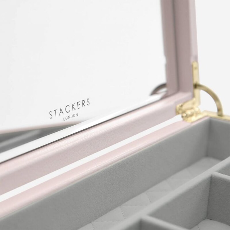 Stackers Šperkovnice Blossom Pink Leather | růžová