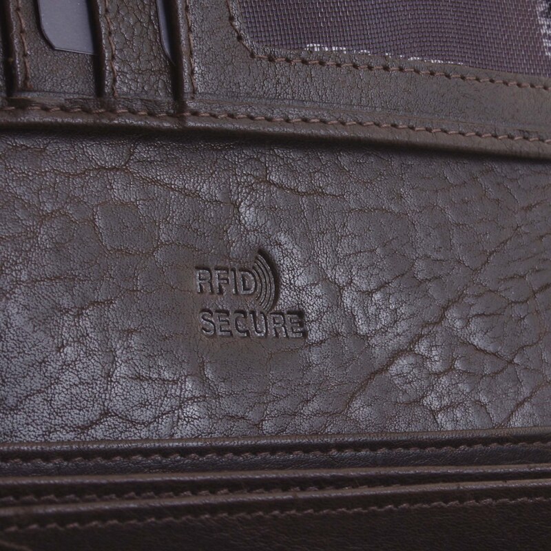 Dámská kožená peněženka tmavě hnědá - SendiDesign Really hnědá