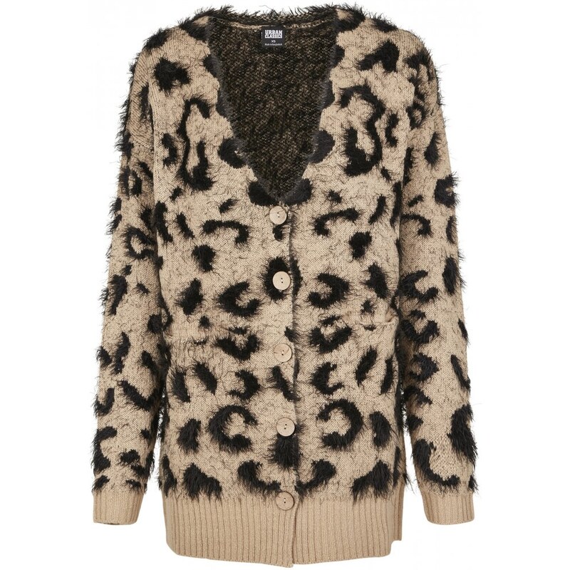 URBAN CLASSICS Dámský svetr Ladies Leo Cardigan