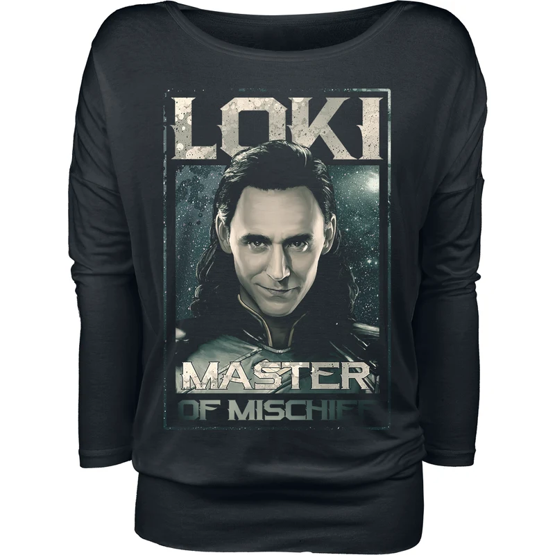 Loki - Master Of Mischief - Tričko s dlouhým rukávem - černá - GLAMI.cz