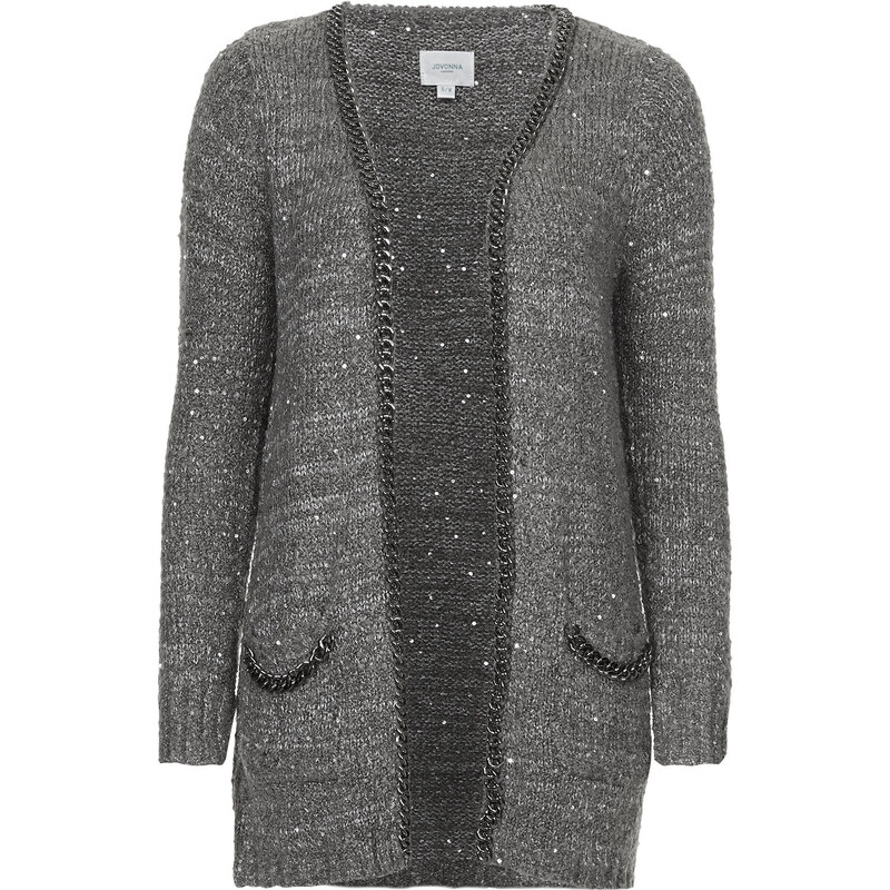 Topshop **Clio Chain and Sequins Cardigan by Jovonna