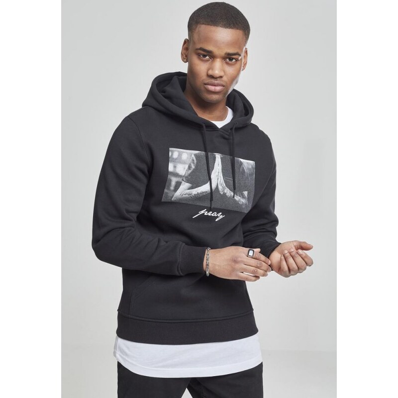 URBAN CLASSICS Černá pánská mikina Mister Tee Pray