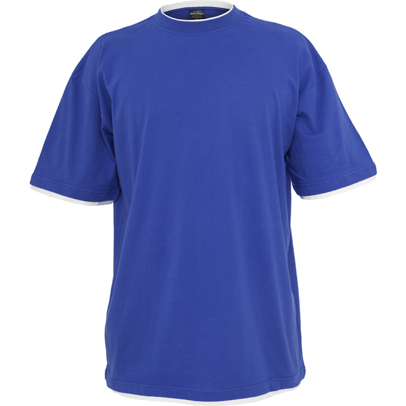 URBAN CLASSICS Contrast Tall Tee - roy/wht