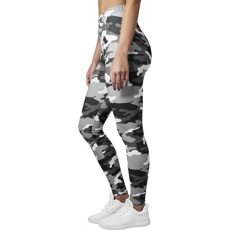 Legíny Urban Classics Ladies Camo Leggings - snow camo