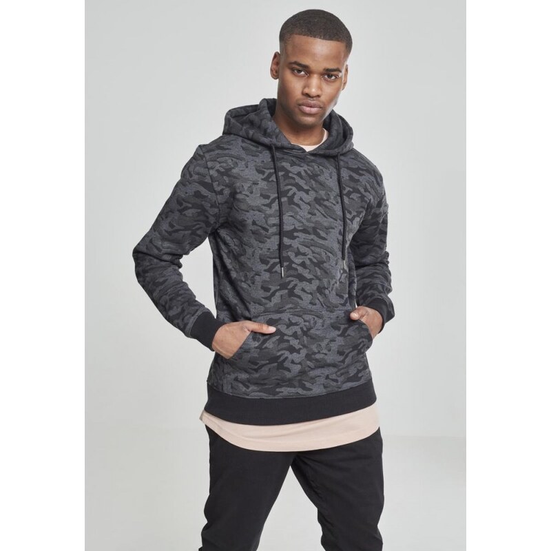 Mikina Urban Classics Sweat Camo Bomber Hoody - dark camouflage