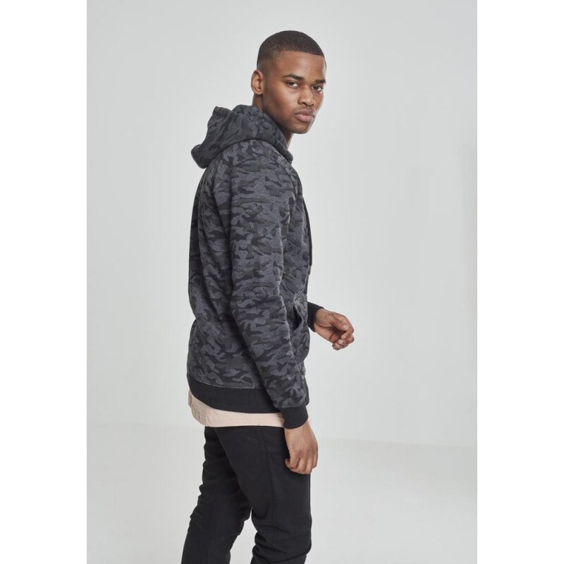 Mikina Urban Classics Sweat Camo Bomber Hoody - dark camouflage