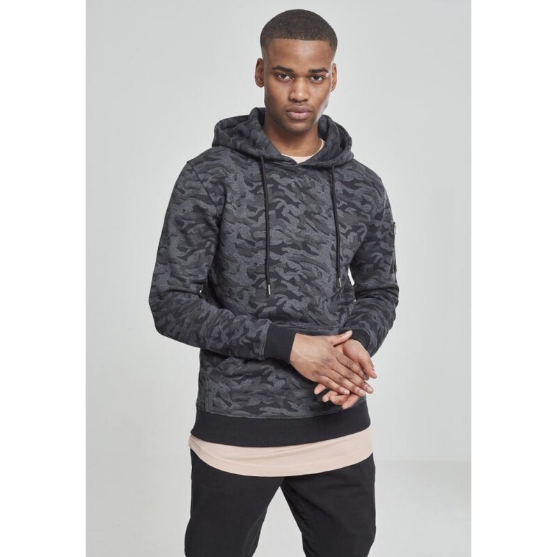 Mikina Urban Classics Sweat Camo Bomber Hoody - dark camouflage