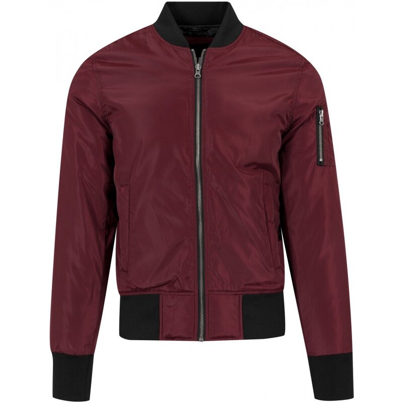 Pánská bomber bunda Urban Classics 2-Tone - vínová