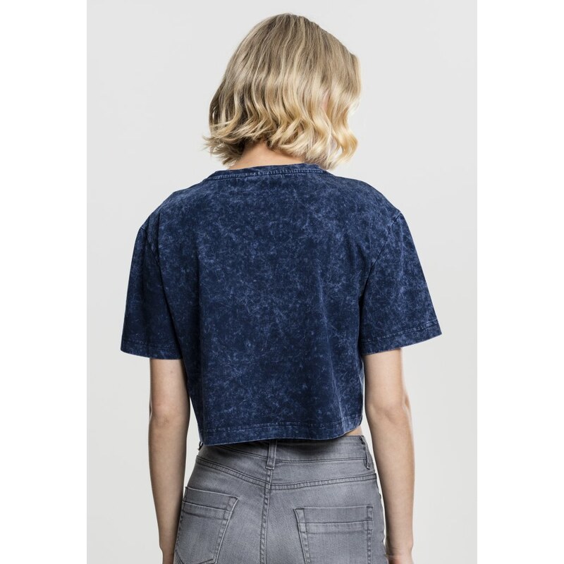 Tričko Urban Classics Ladies Random Wash Short Oversize Tee - indigo