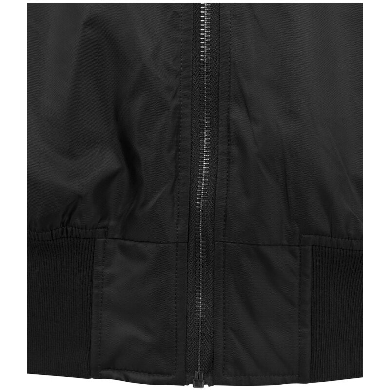 Černá pánská bomber bunda Urban Classics Hooded Oversized s kapucí