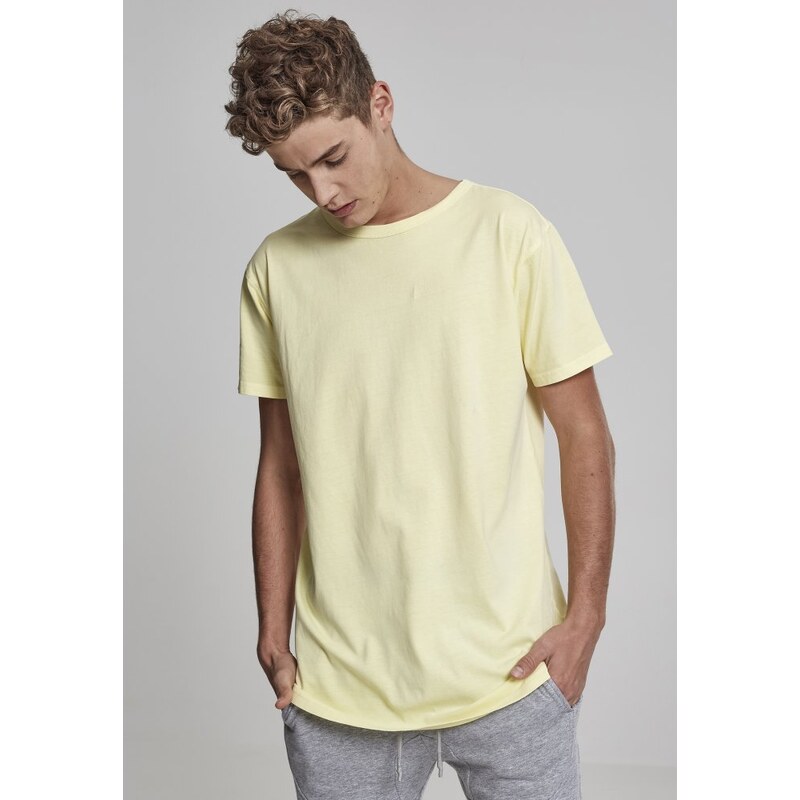 Tričko Urban Classics Garment Longshape Tee - powder yellow