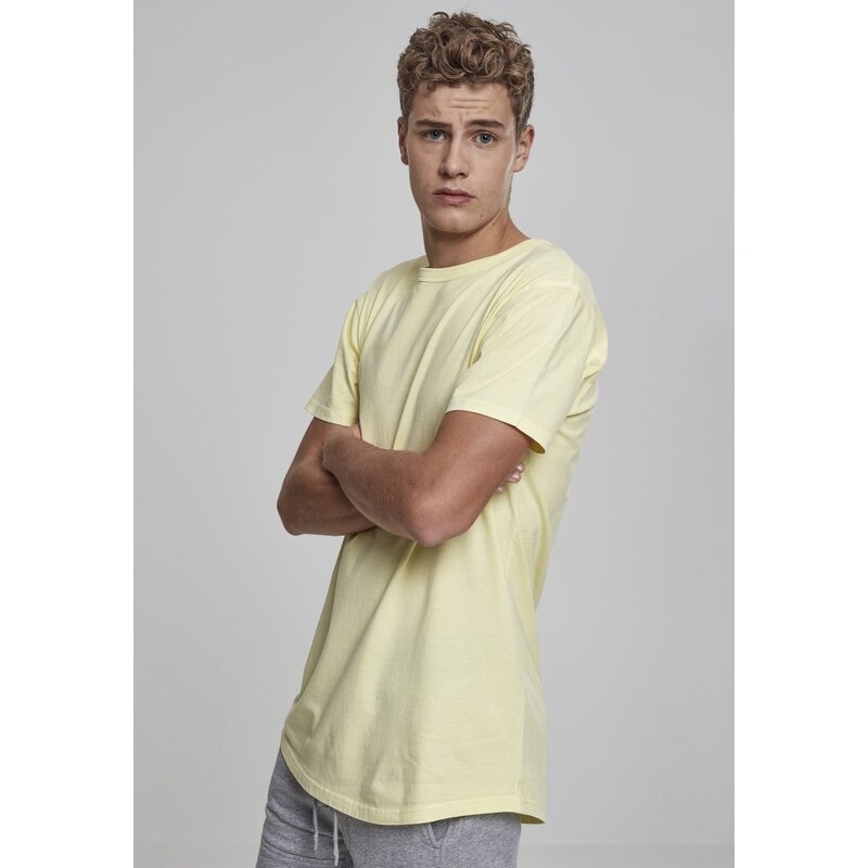 Tričko Urban Classics Garment Longshape Tee - powder yellow