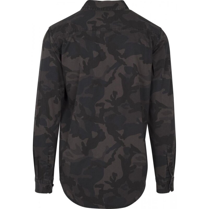 URBAN CLASSICS Camo Shirt - darkcamo