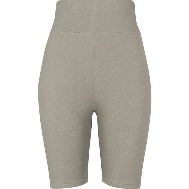 URBAN CLASSICS Ladies High Waist Cycle Shorts - green/grey