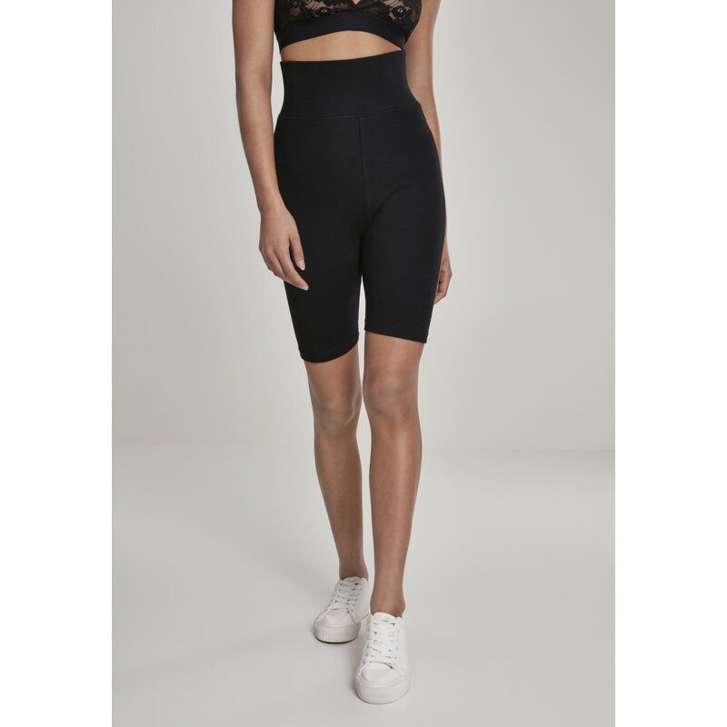 URBAN CLASSICS Urban Glassics Ladies High Waist Cycle Shorts 2-Pack - black/white