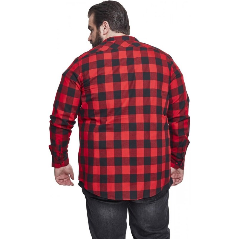 Košile Urban Classics Checked Flanell Shirt - blk/red