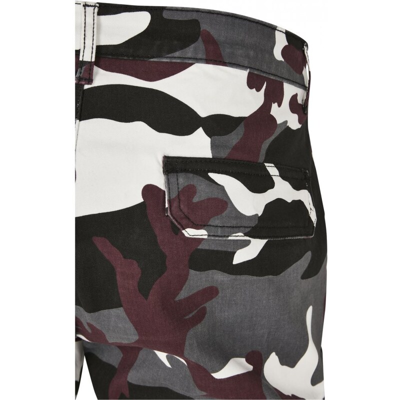 Kalhoty Urban Classics Camo Cargo Jogging Pants 2.0 - wine camo