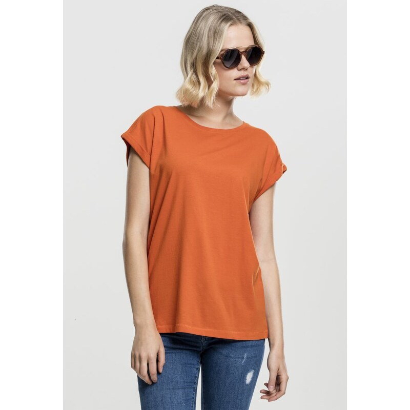 Tričko Urban Classics Ladies Extended Shoulder Tee - rust orange