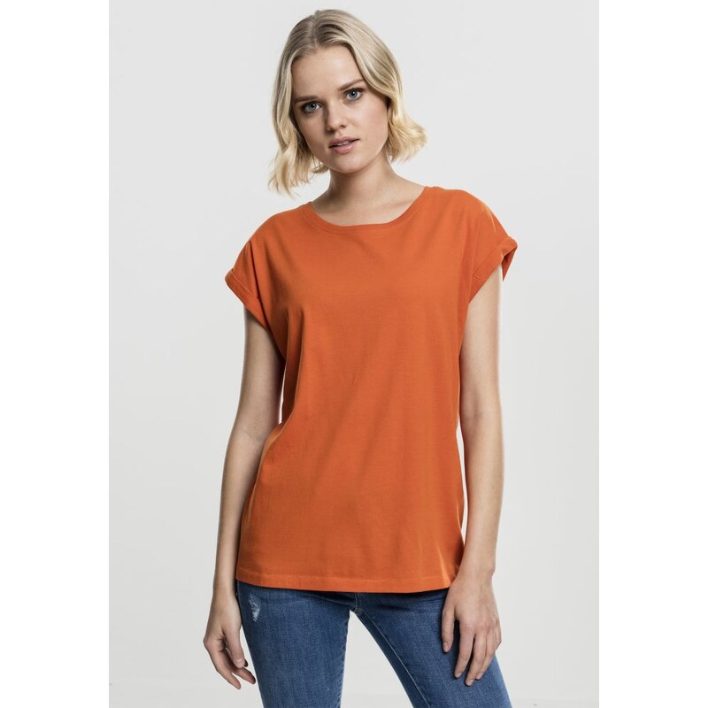 Tričko Urban Classics Ladies Extended Shoulder Tee - rust orange