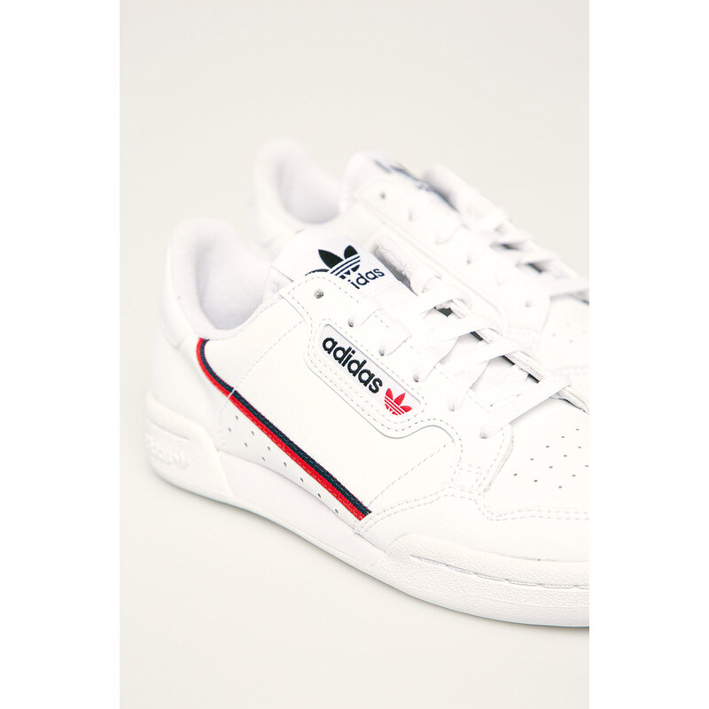 Dětské boty adidas Originals Continental 80 bílá barva, F99787
