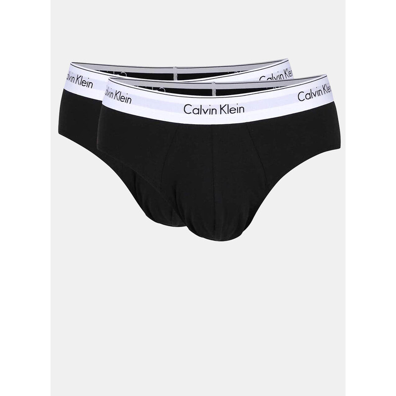Sada dvou slipů v černé barvě Calvin Klein Underwear