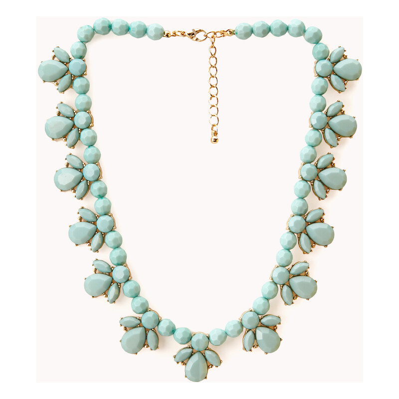 FOREVER21 Old Charm Faux Stone Necklace