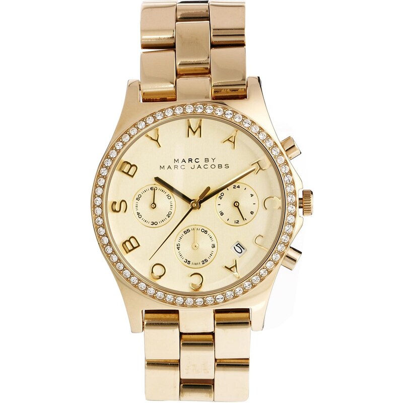 Marc By Marc Jacobs Henry Glitz Gold Watch