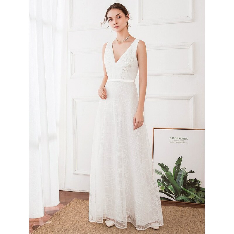 Ever Pretty luxusní bílé šaty 0714
