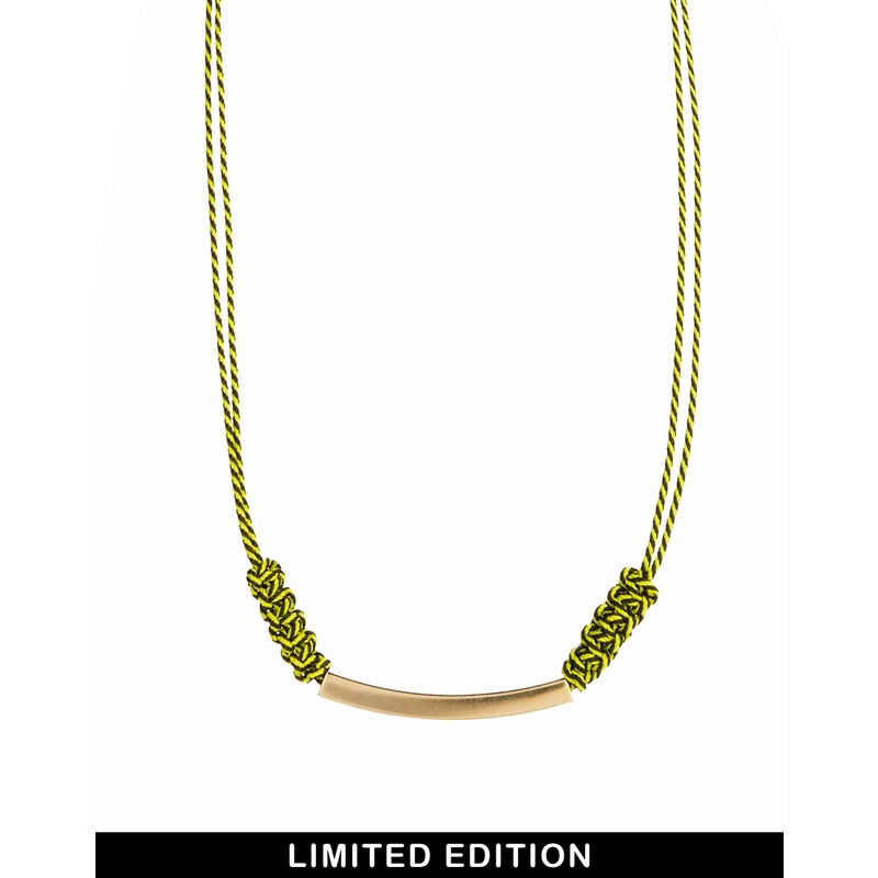 Asos Limited Edition Cord Bar Necklace