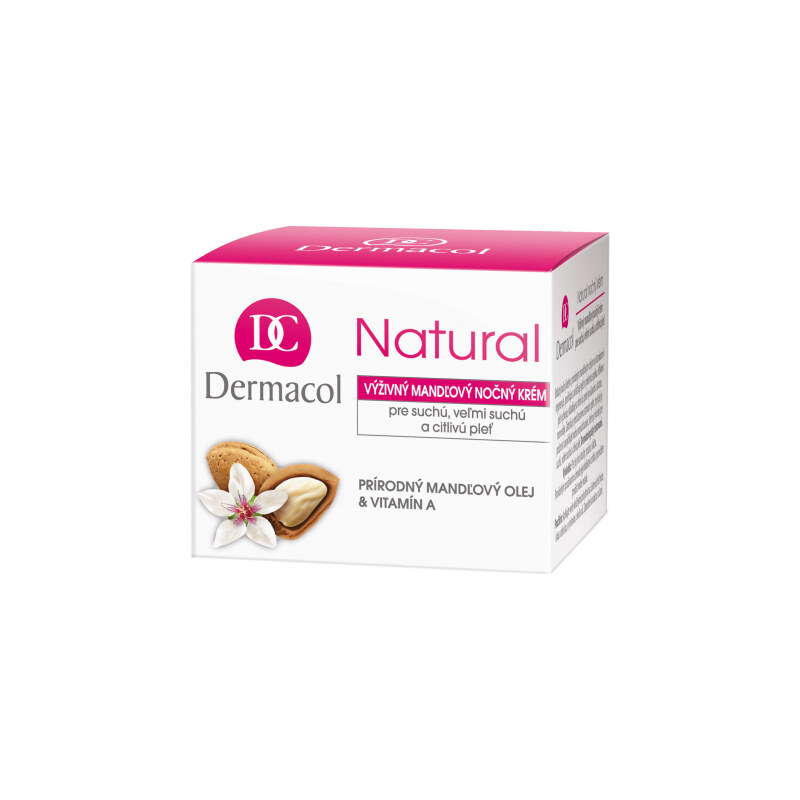 Dermacol Natural Almond 50 ml noční pleťový krém pro ženy