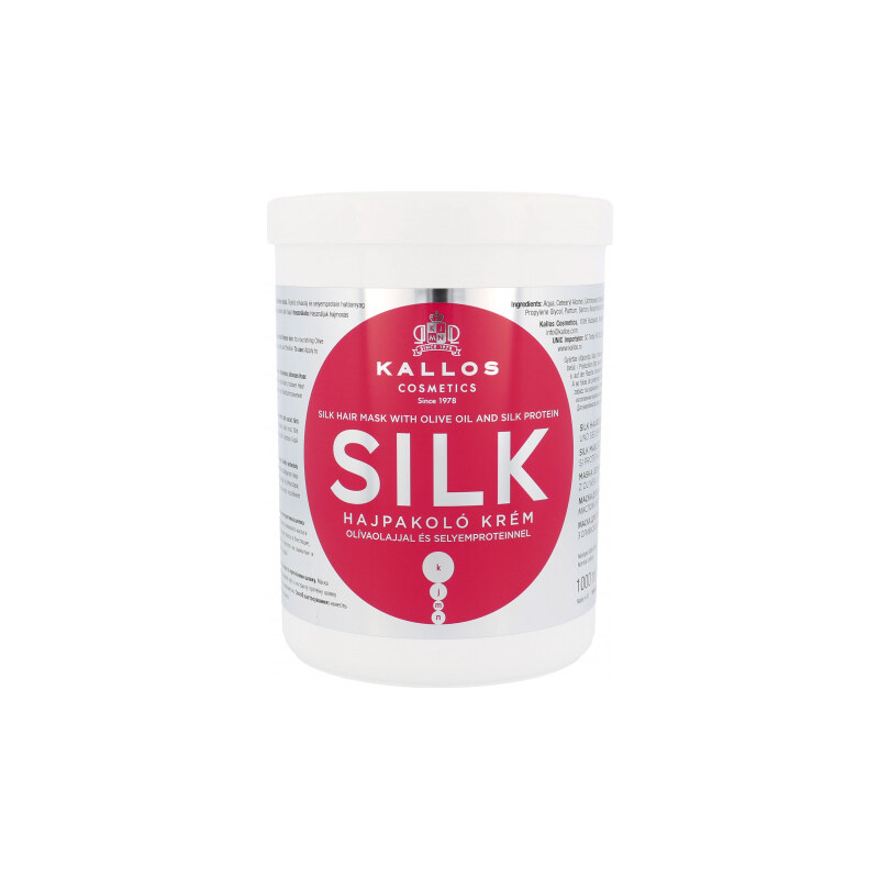 Kallos Cosmetics Silk 1000 ml maska pro suché vlasy pro ženy