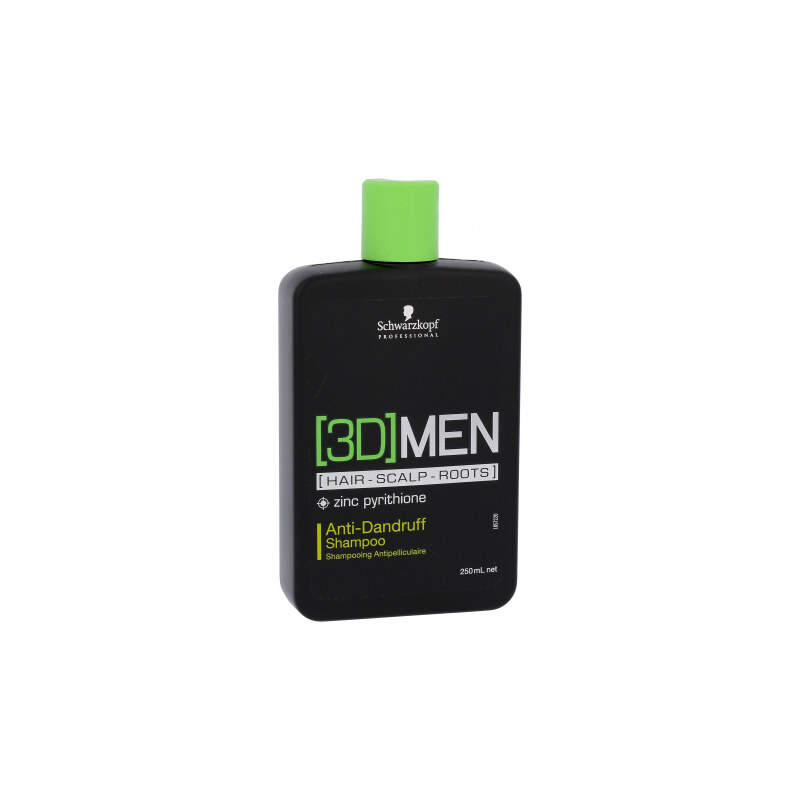Schwarzkopf Professional 3DMEN 250 ml šampon proti lupům pro citlivou a podrážděnou pokožku pro muže