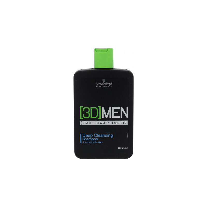 Schwarzkopf Professional 3DMEN Deep Cleansing 250 ml hloubkově čisticí šampon pro muže