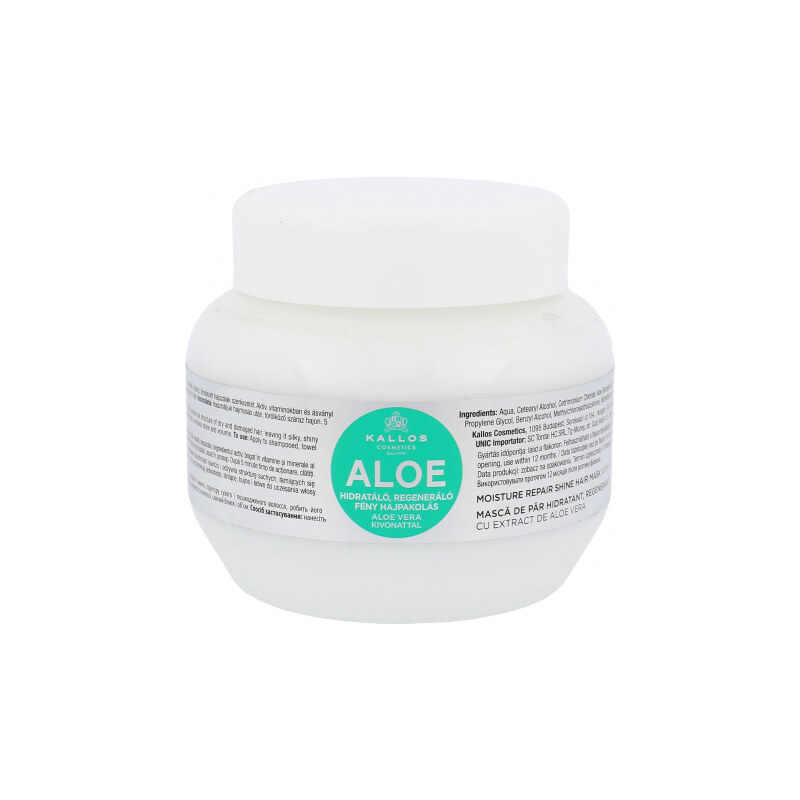 Kallos Cosmetics Aloe Vera 275 ml regenerační maska pro poškozené vlasy pro ženy