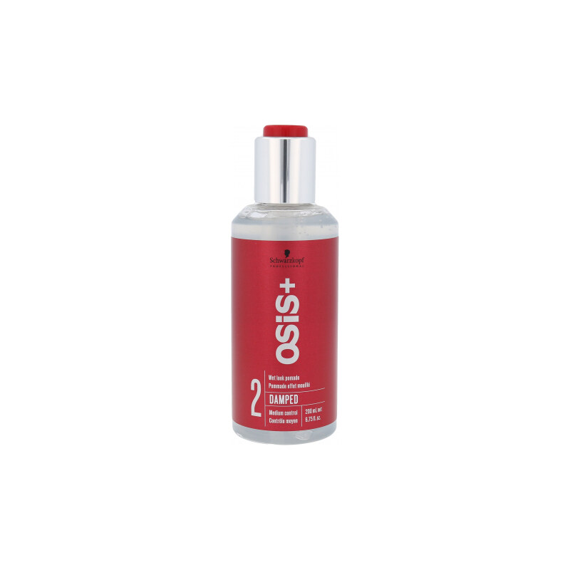 Schwarzkopf Osis+ Damped 200 ml gel na vlasy s mokrým efektem pro ženy